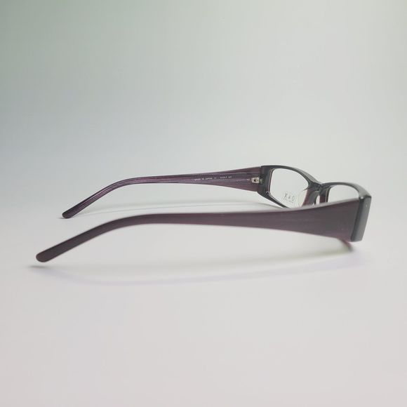 O&X New York OP-42 eyeglasses plum rectangular full frame thick 51-17 141 C7 - Picture 11 of 13